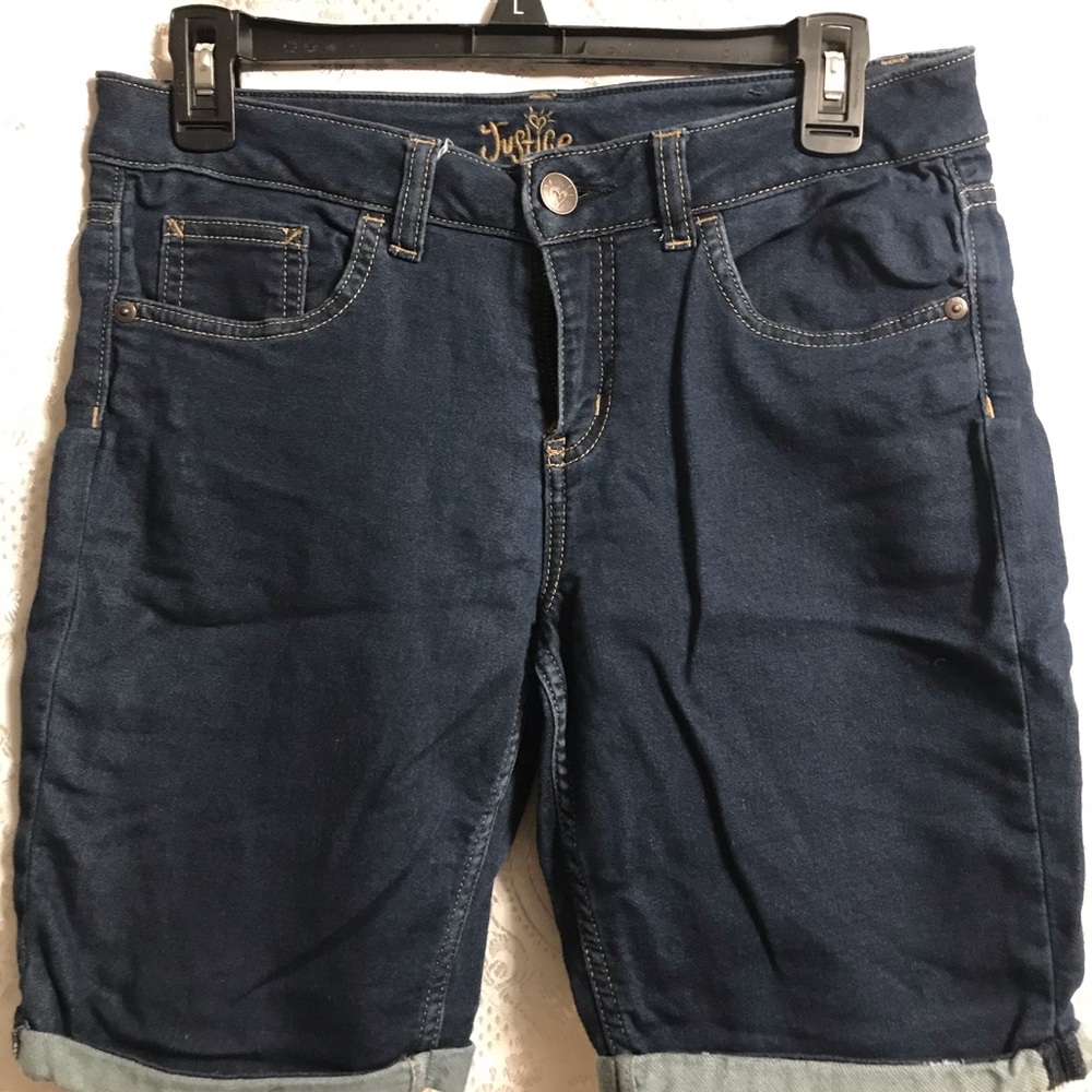 Justice Stretch Bermuda Jean Shorts